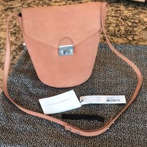 Loeffler Randall Suede Crossbody Bucket Bag